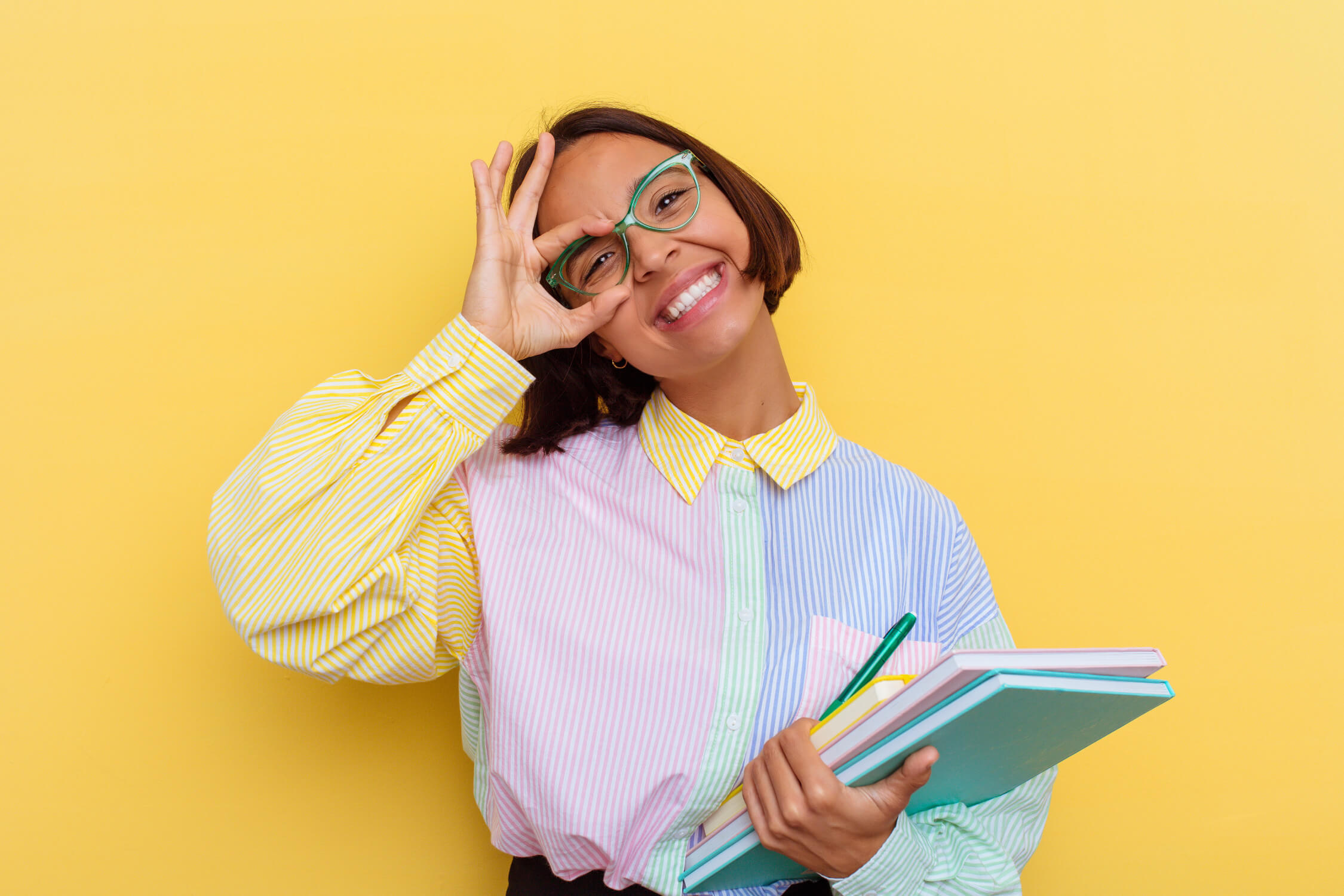 Deze leerling is blij met school!