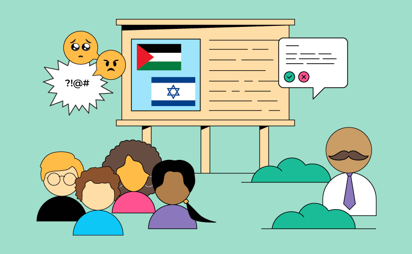 Opdracht: Israël-Palestina, gevoelige onderwerpen in de klas – 1 jaar later