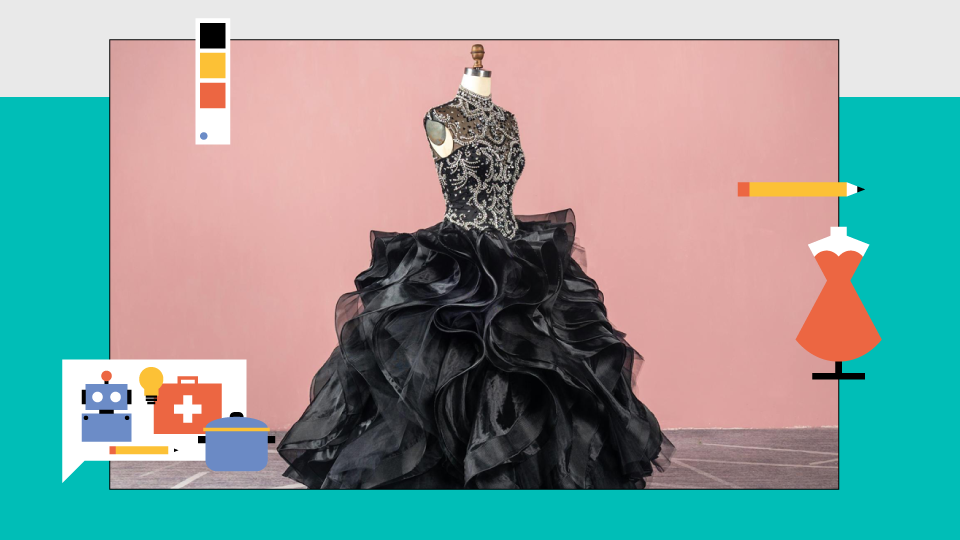 Kennismaken met keuzevakken: Ontwerp een galajurk bij Mode en design