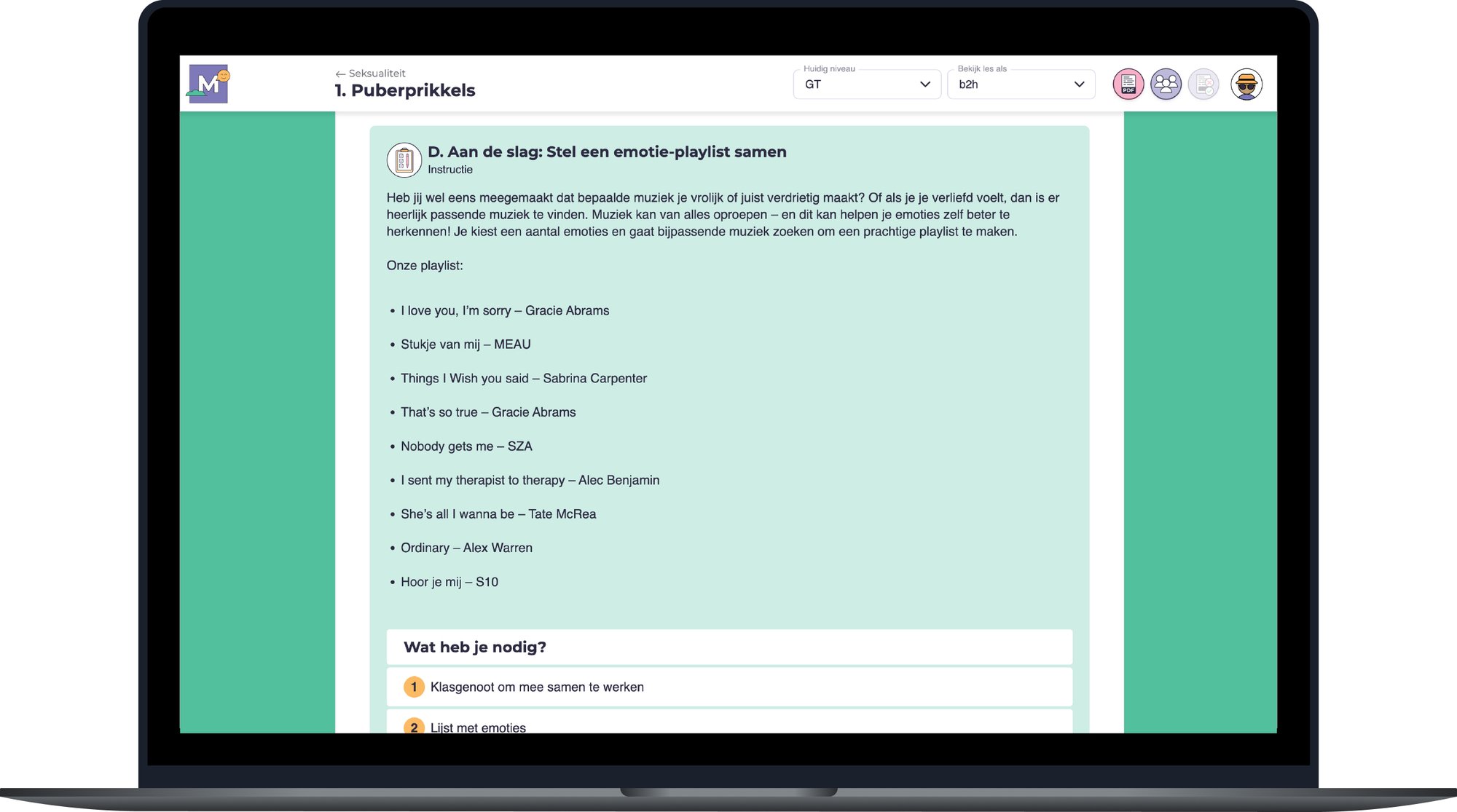 Seksualiteit les Seksualiteit les